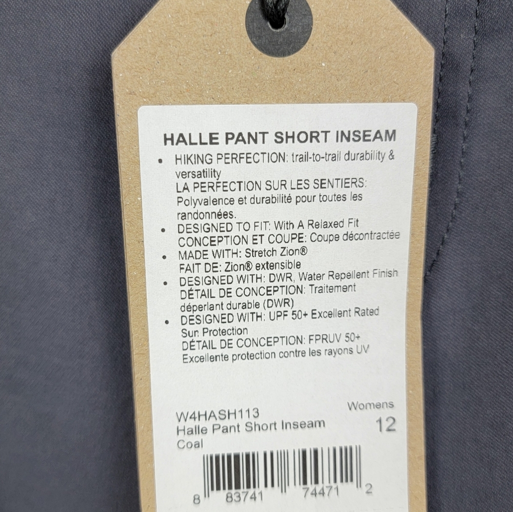 🆕️Prana Halle Coal Relaxed Fit UPF 50+ Hiking Pants - Picture 3 of 8